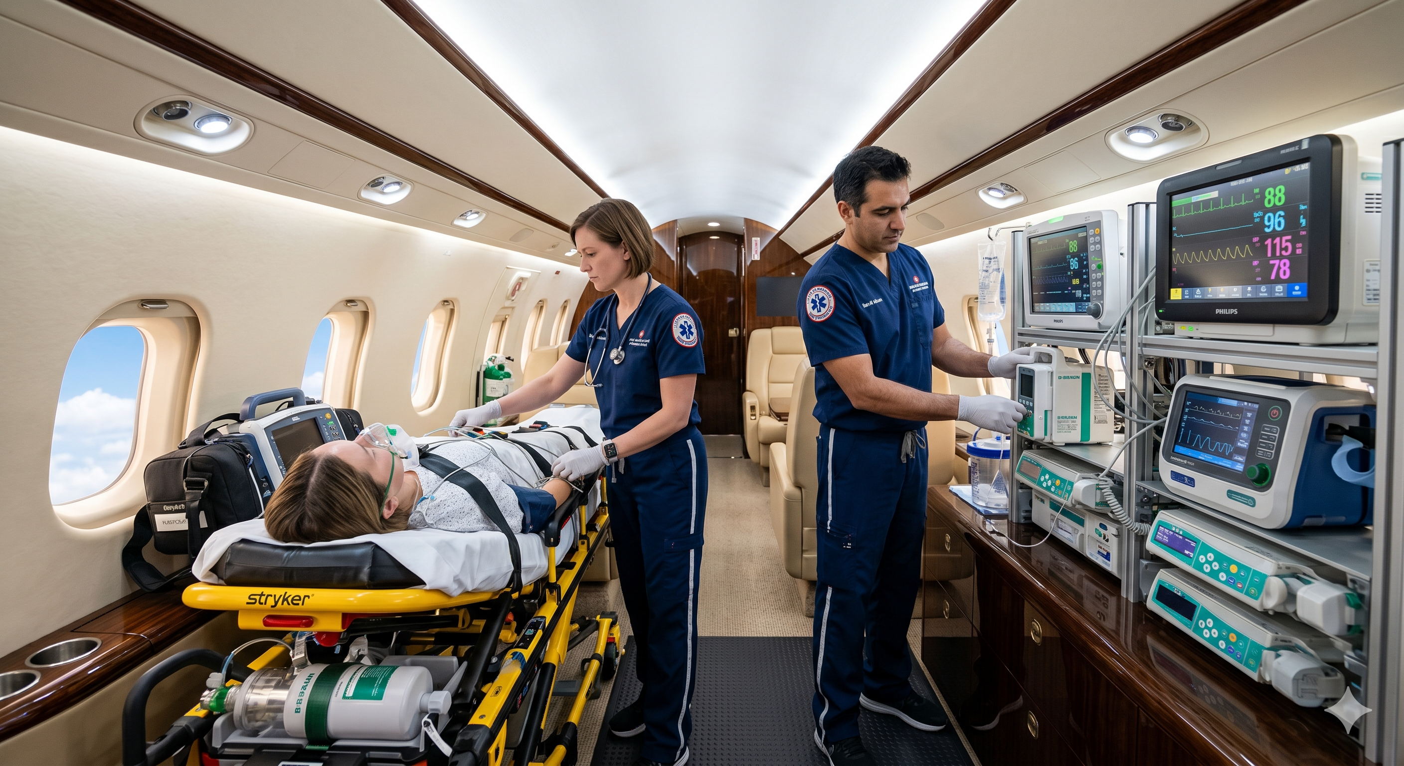 Medical air evacuation service
